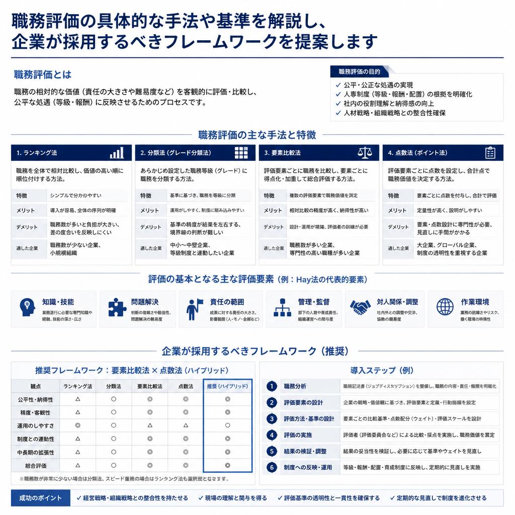 職務評価の方法